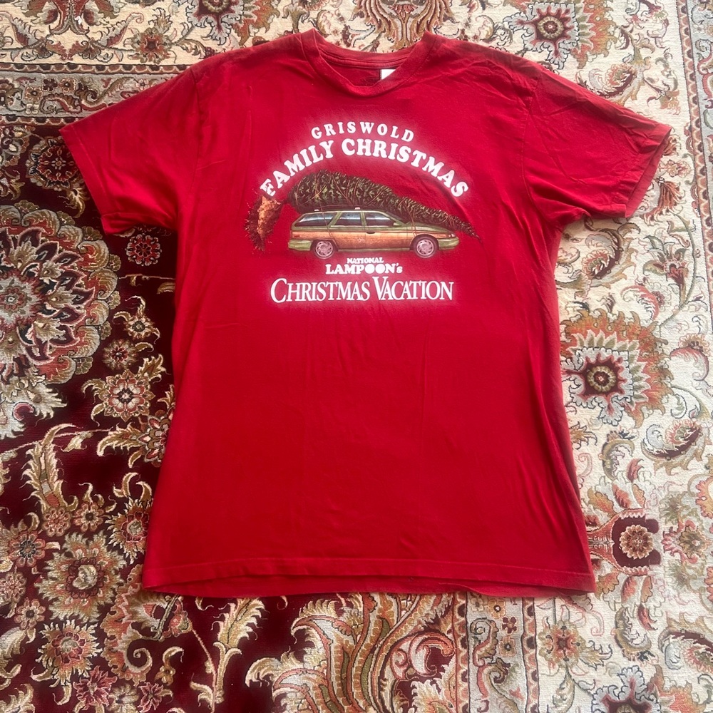 National Lampoon’s Christmas Vacation Griswold Family Christmas T-Shirt Sz Large